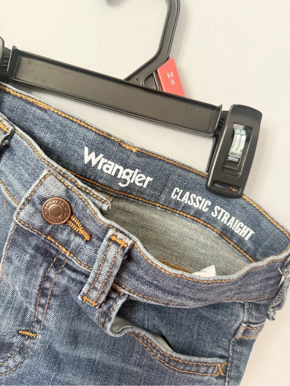 Wrangler Boys' Blue Straight-Leg Jeans with Tag
